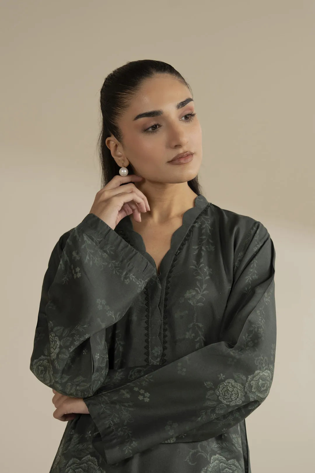 1 Piece Printed Linen Shirt