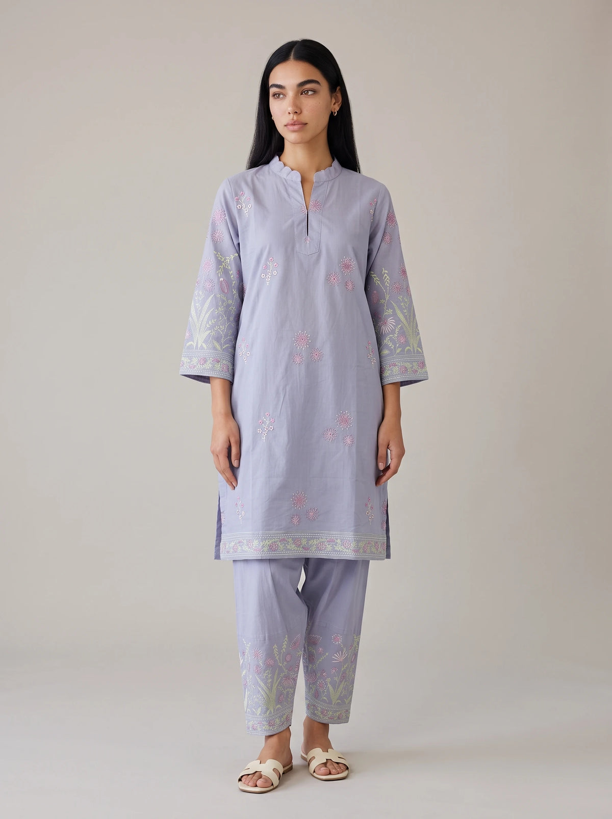 2 Piece Embroidered Lawn Suit Pret SS - 26