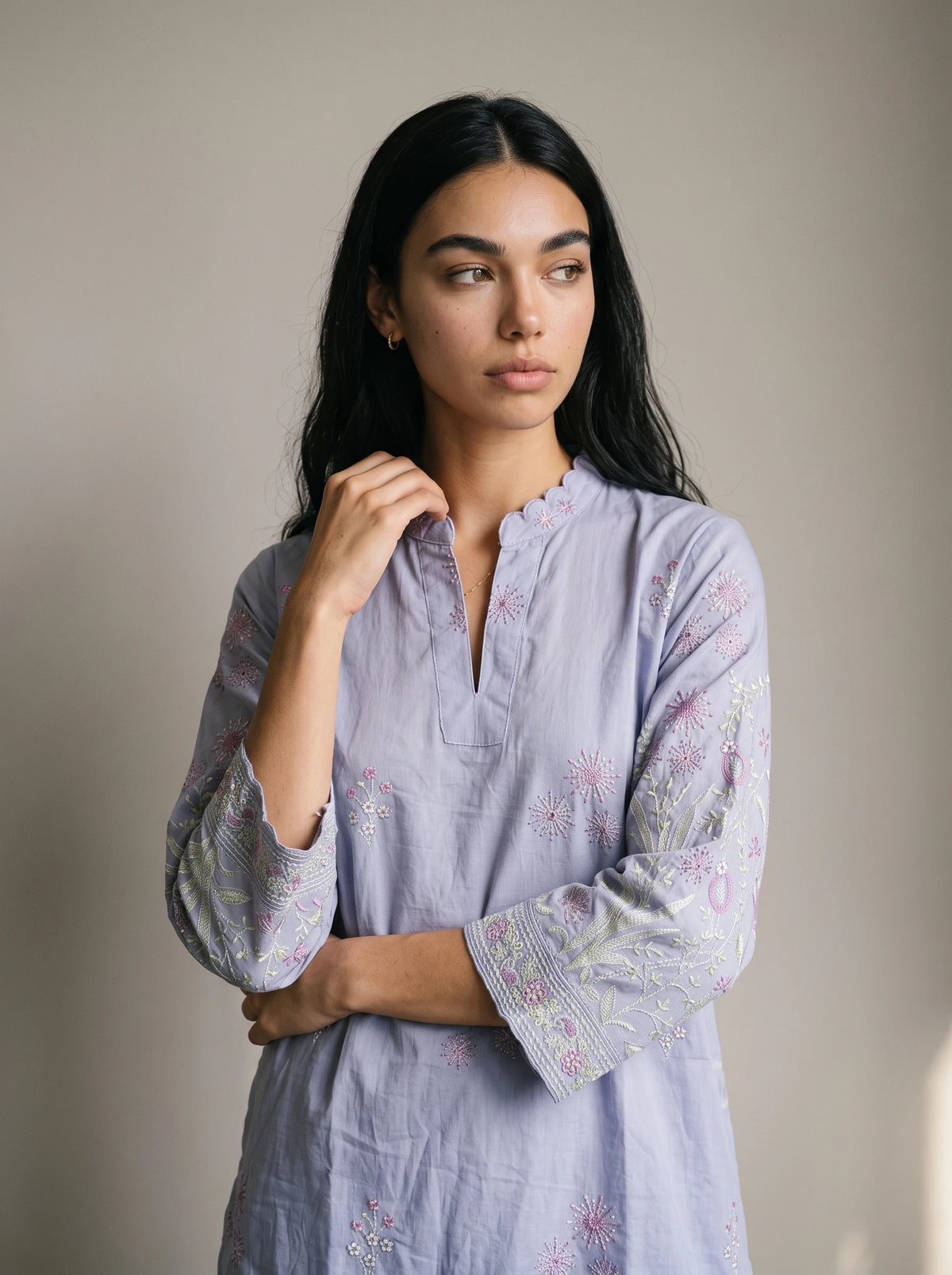 2 Piece Embroidered Lawn Suit Pret SS - 26