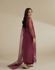 3 Piece Embroidered Organza Suit