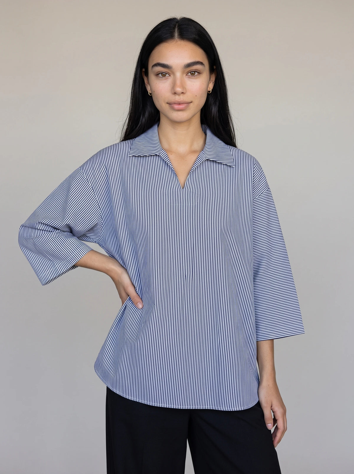 1 Piece Striped Shirt Pret Fall - 26