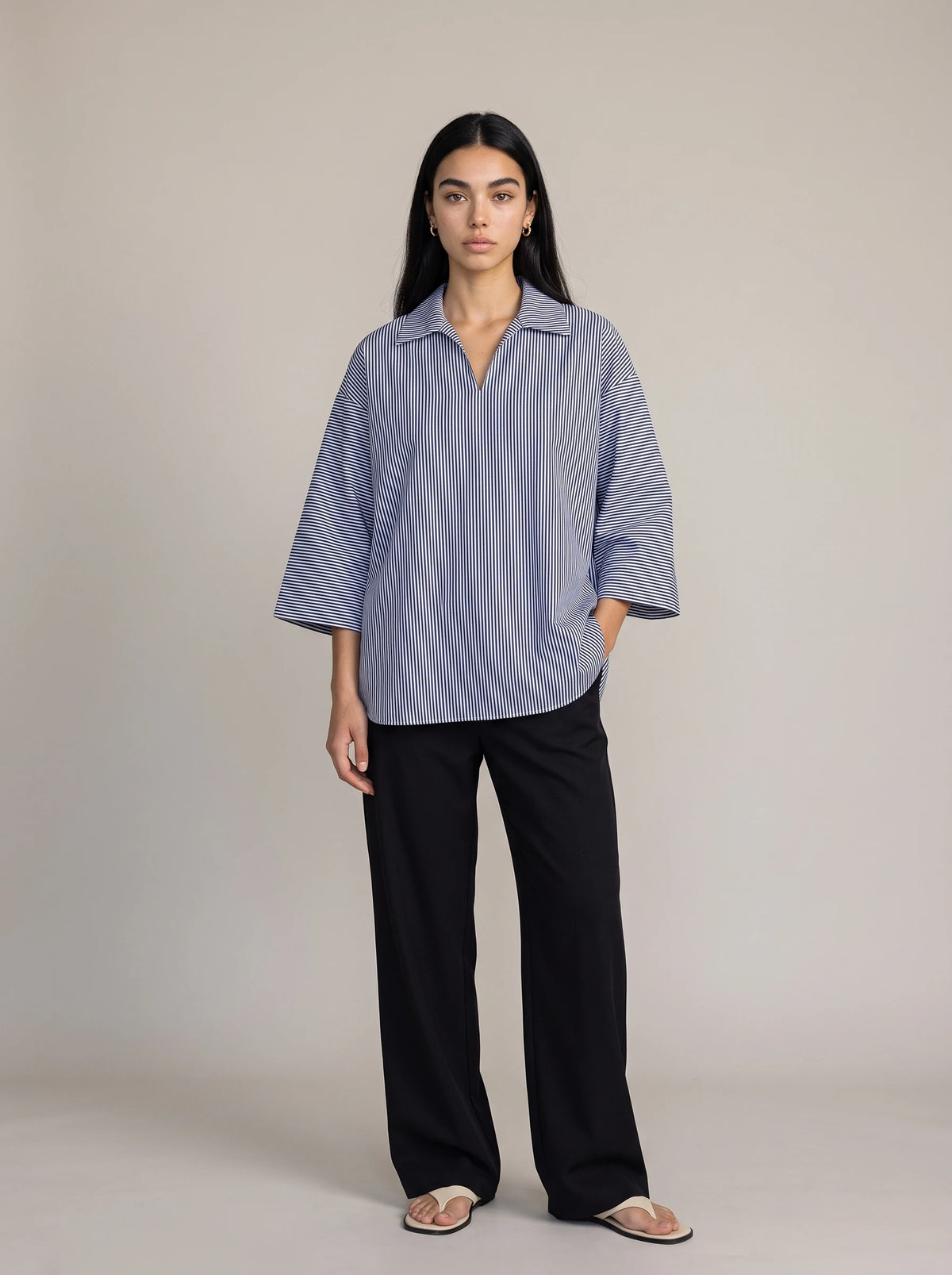 1 Piece Striped Shirt Pret Fall - 26