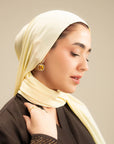 Yellow abaya scarf hijab wrap warm skin tone modest wear Pakistan – Beyond East