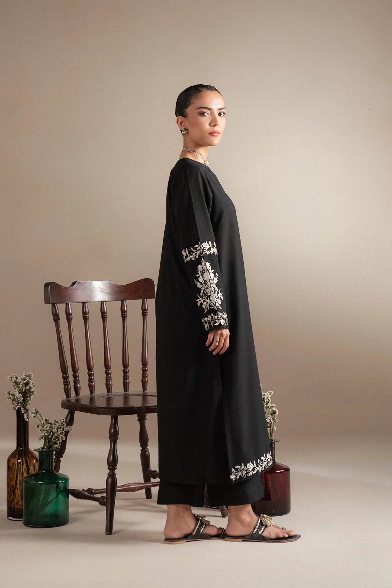 monochrome suit for women