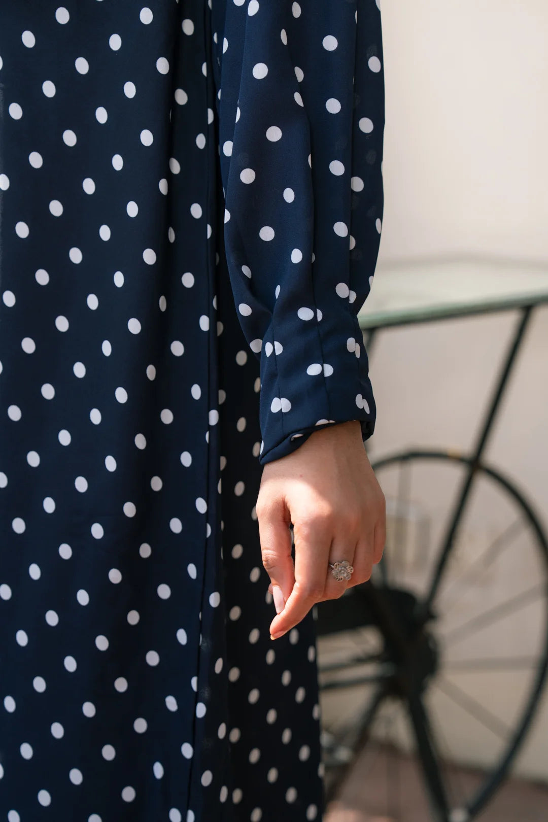 navy blue maxi dress