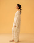 summer linen suit women – Beyond East 2 piece floral outfit