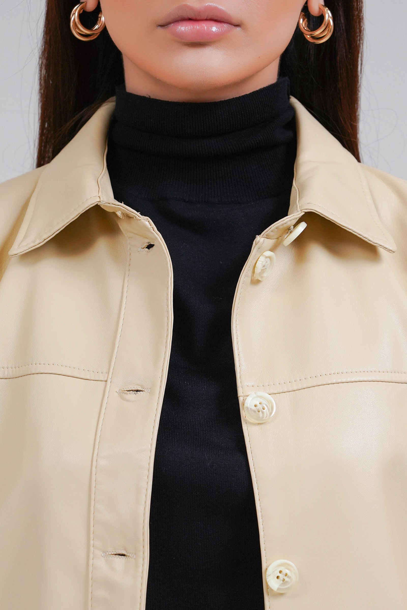 Button-up Shacket Beyond East Official