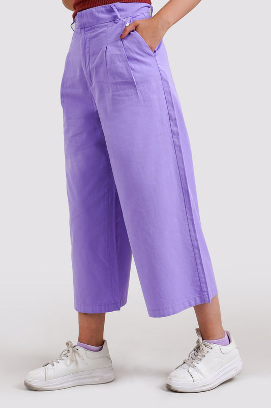 Cropped Wide Leg Pants