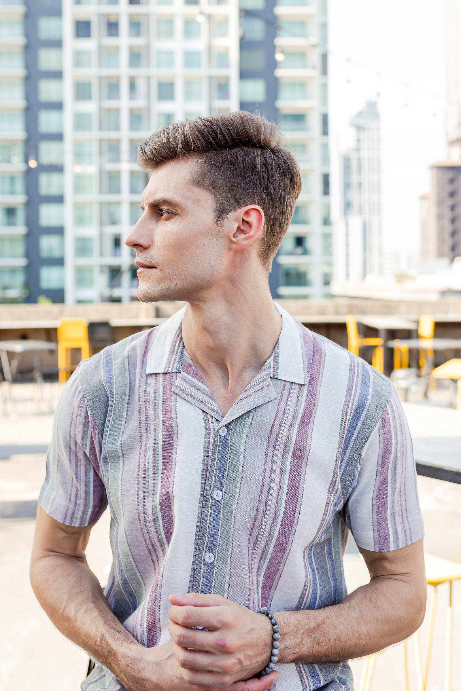 Striped Casual Shirt Beyond East Official