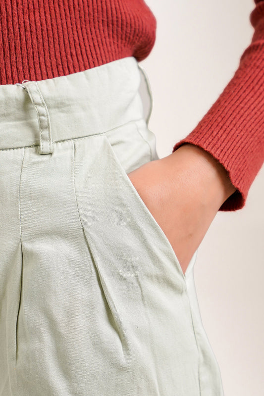 Cropped Wide Leg Pants