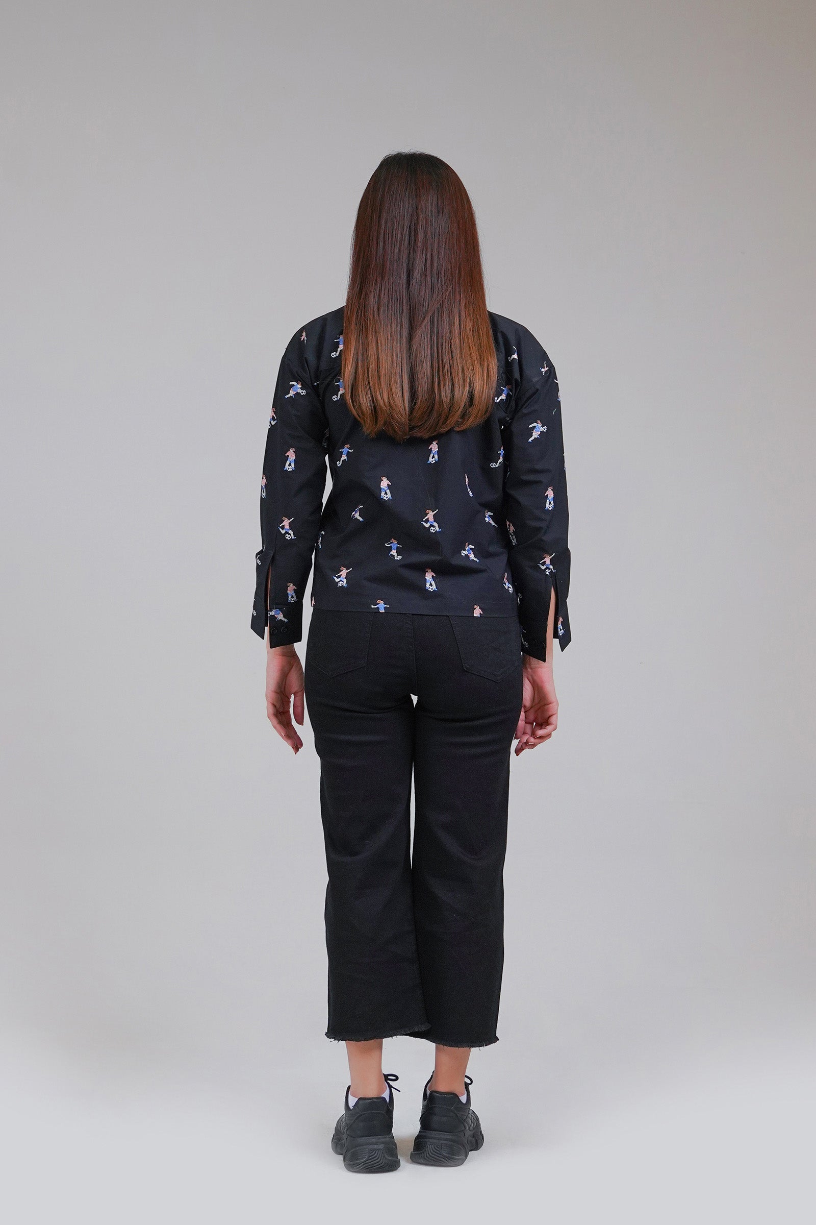 Embroidered Button-up Shirt Beyond East Official