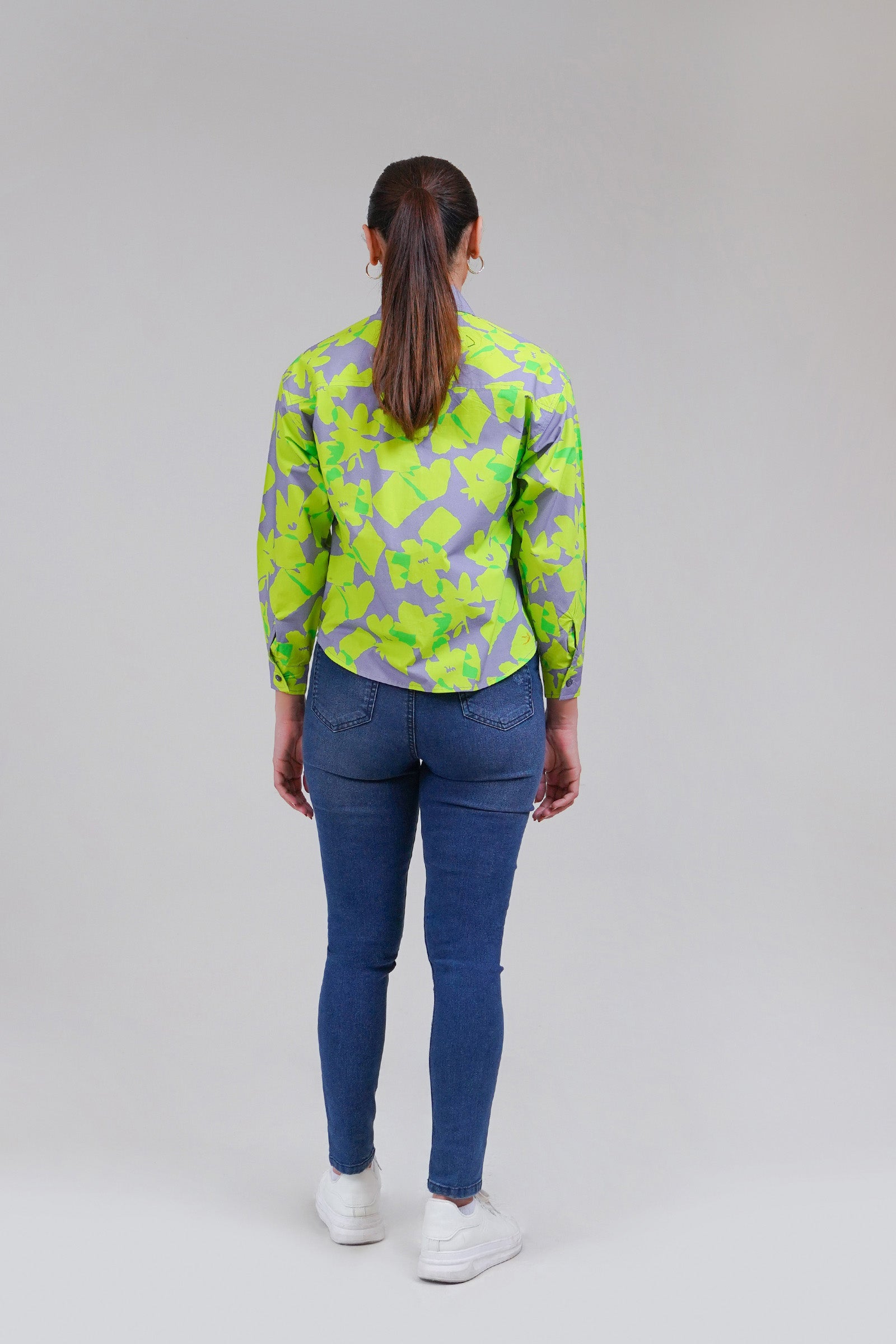 Printed Button-up Shirt Beyond East Official