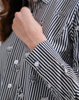 Striped Button-up Shirt
